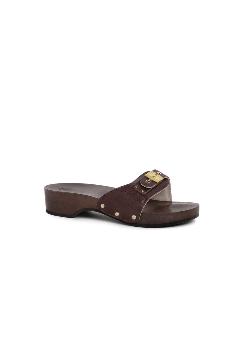 CLOG BROWN PESCURA HEEL