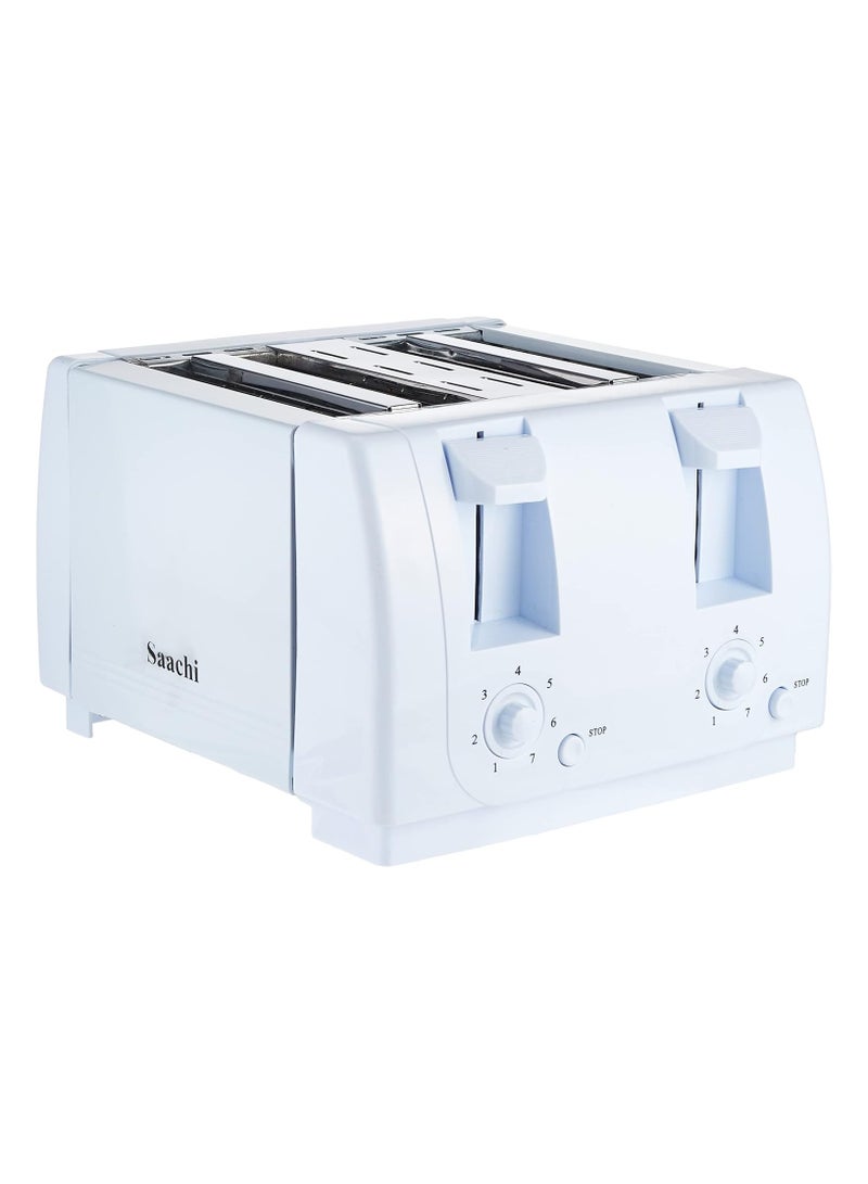 Saachi 4 Slice Toaster, White, NL-TO-4563