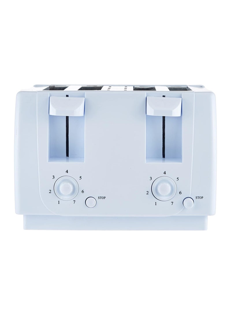 Saachi 4 Slice Toaster, White, NL-TO-4563