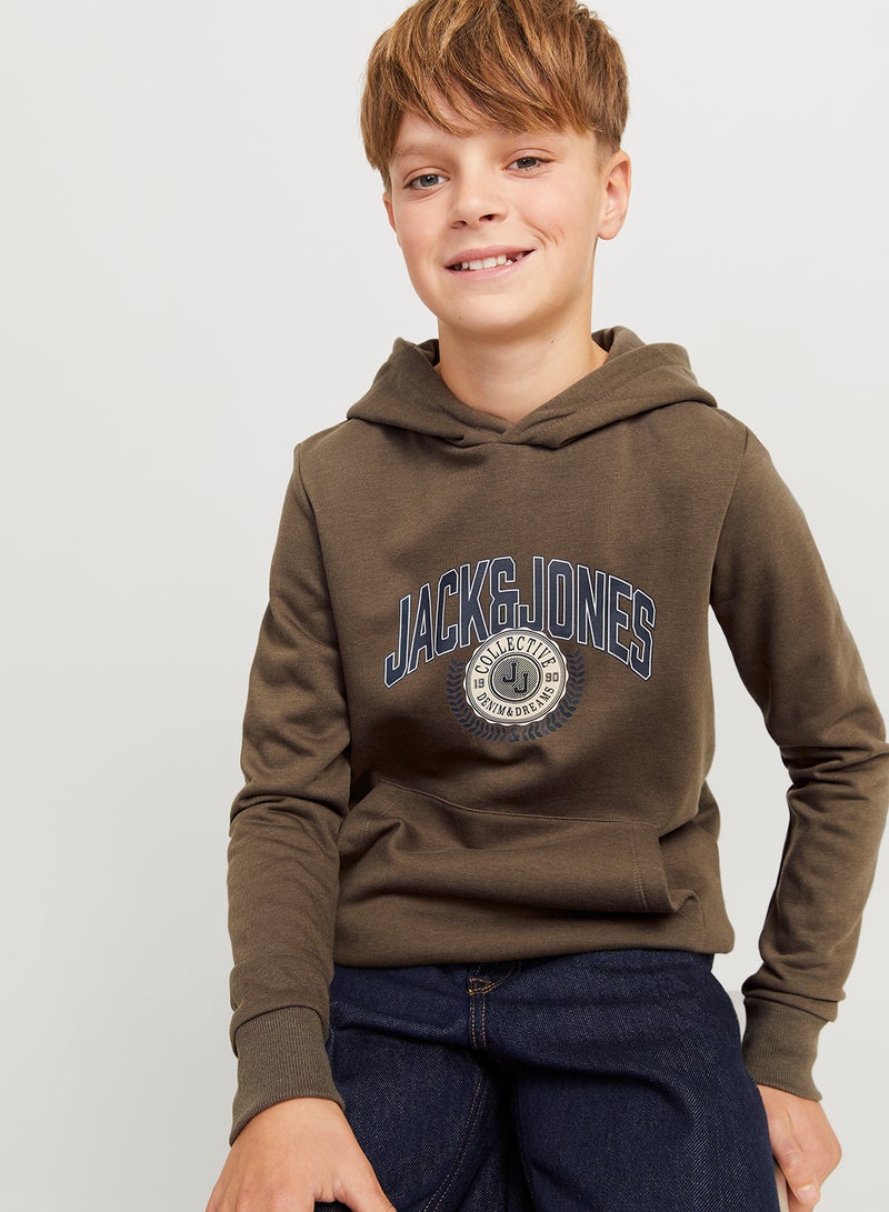 Kids Graphic Print Hoodie