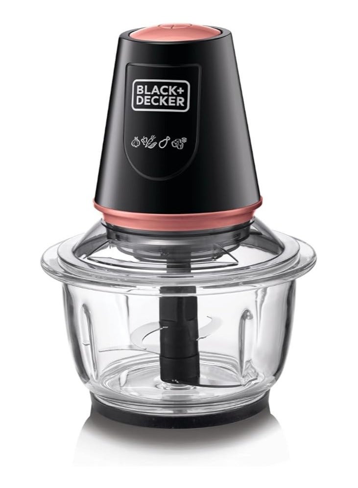 Black & Decker Vertical Chopper With Glass Bowl - 400 W