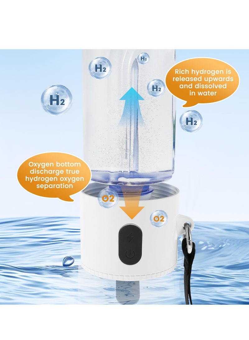 Hydrogen Water Bottle, 2024 New Portable Hydrogen Water Ionizer Machine, with Scale 1500ML Hydrogen Sports Water Bottle, Multifunctional Hydrogen Rich Water Glass Health Cup for Home Office Travel