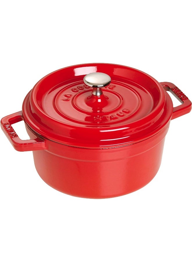 Staub Round Cocotte 20Cm Cherry 2.2L Cast Iron Material