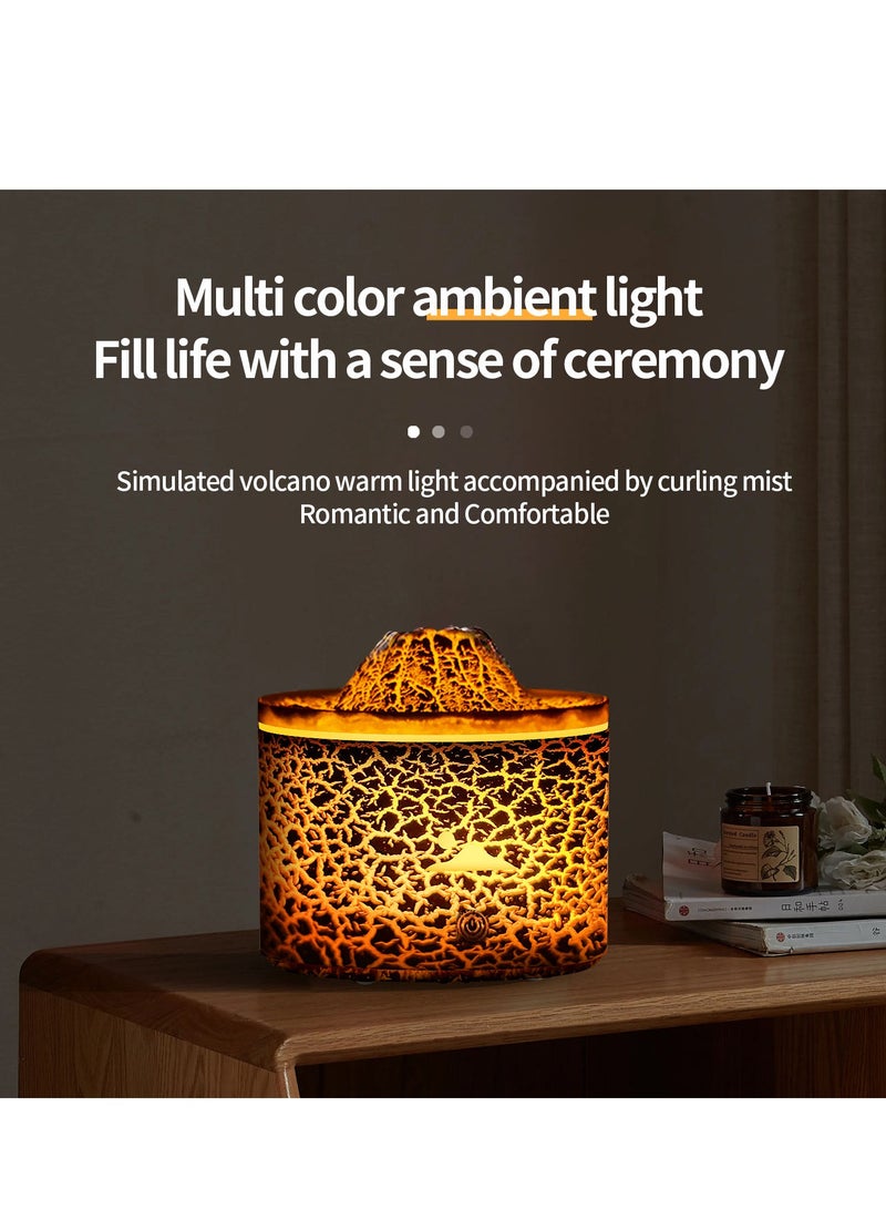 Large Capacity Volcanic Aroma Diffuser - Volcano Jellyfish Smoke Ring Humidifier with Remote Control