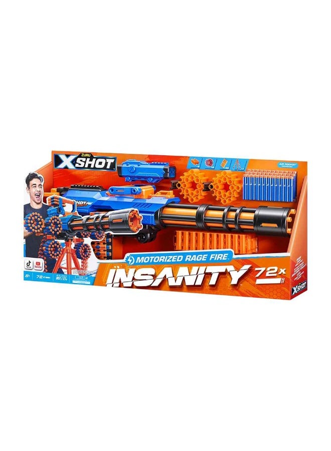 Motorized Rage Fire Insanity Blaster With Darts