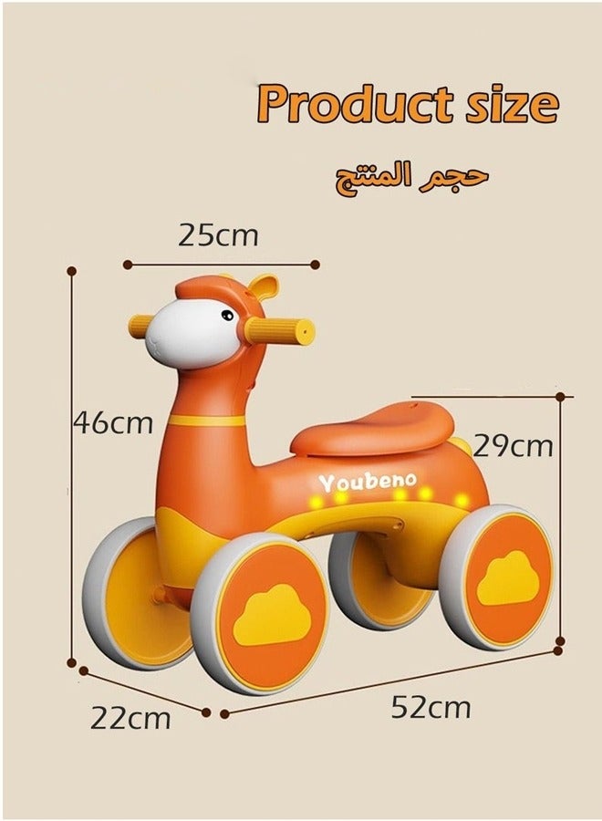 Balance Bike for Kids,Ride On Car with Light and Music,Friendly Training Balance,Ride On Toys as Children Gift