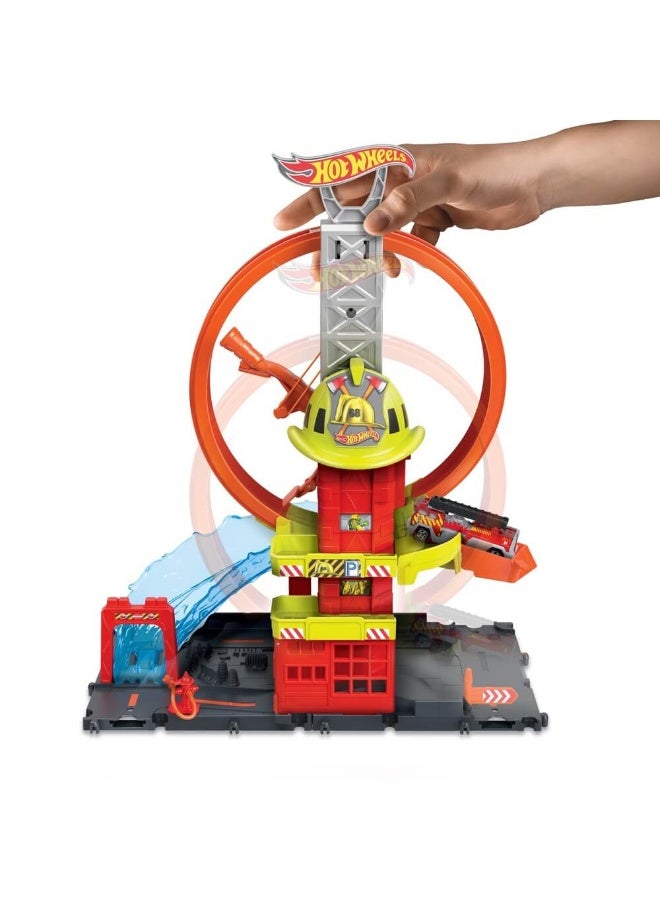 City Super Loop Fire Station Playset