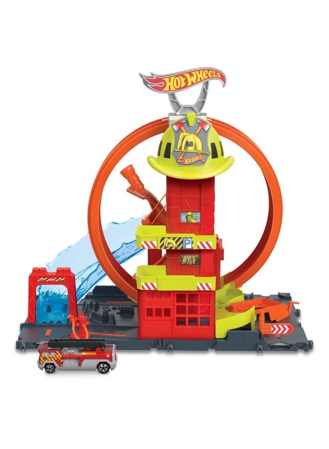 City Super Loop Fire Station Playset