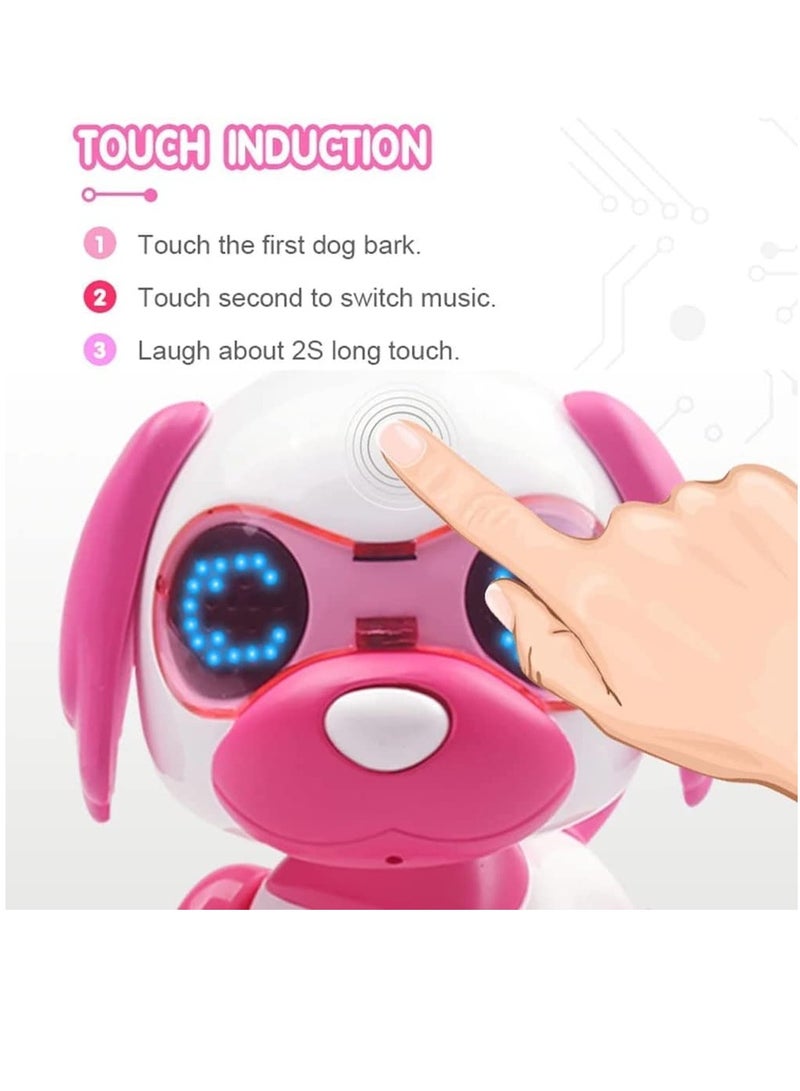 Robot Dog for Kids, Induction Touch Electric Toy Dog, Commands Sing, Dance, Barks, Walks Electronic Pet Dog for All Ages Boys and Girls Gifts