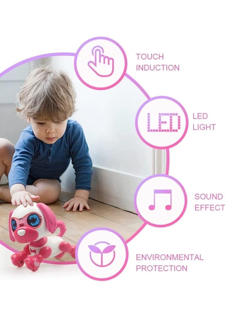 Robot Dog for Kids, Induction Touch Electric Toy Dog, Commands Sing, Dance, Barks, Walks Electronic Pet Dog for All Ages Boys and Girls Gifts