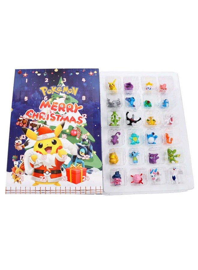 Holiday Advent Calendar for Kids, 24 Piece Gift Playset