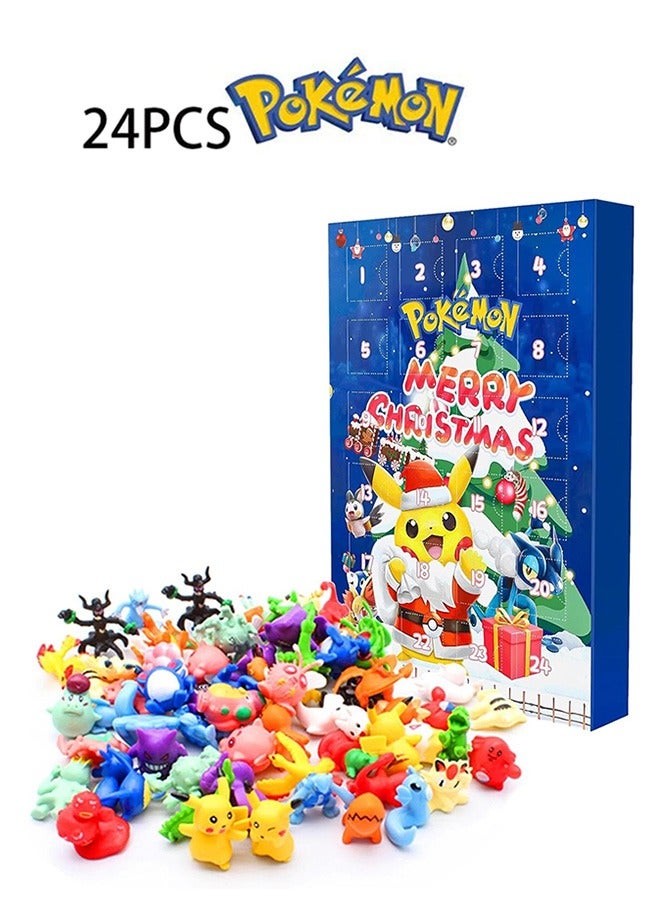 Holiday Advent Calendar for Kids, 24 Piece Gift Playset