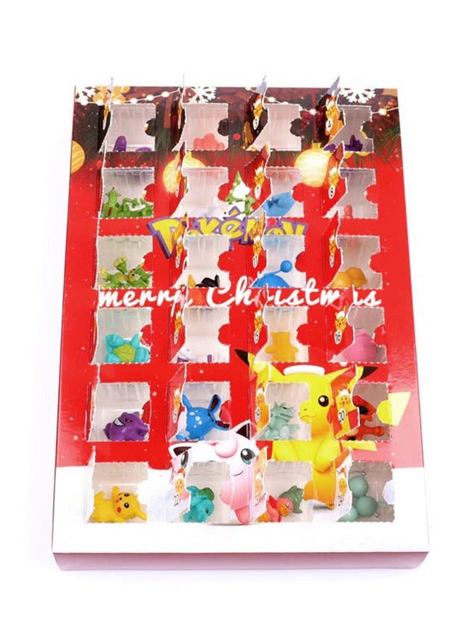 Holiday Advent Calendar for Kids, 24 Piece Gift Playset