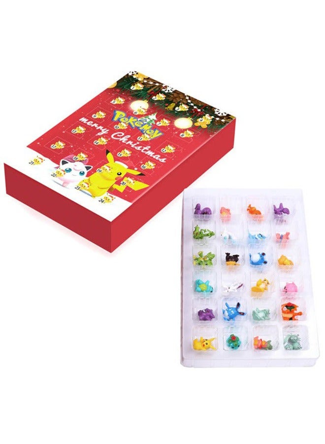 Holiday Advent Calendar for Kids, 24 Piece Gift Playset