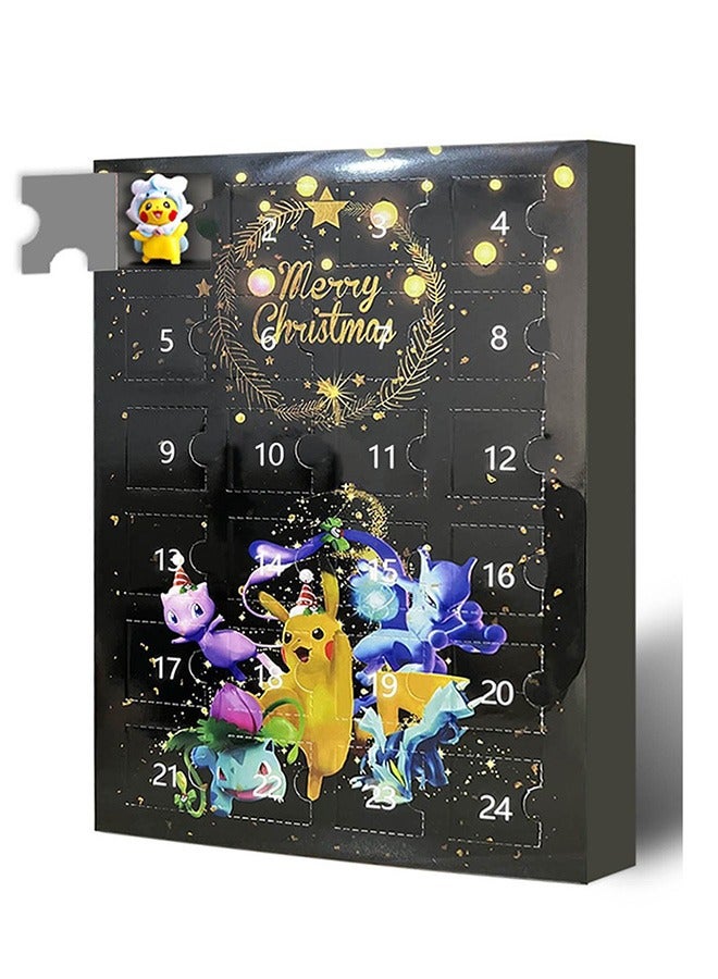 Holiday Advent Calendar for Kids, 24 Piece Gift Playset