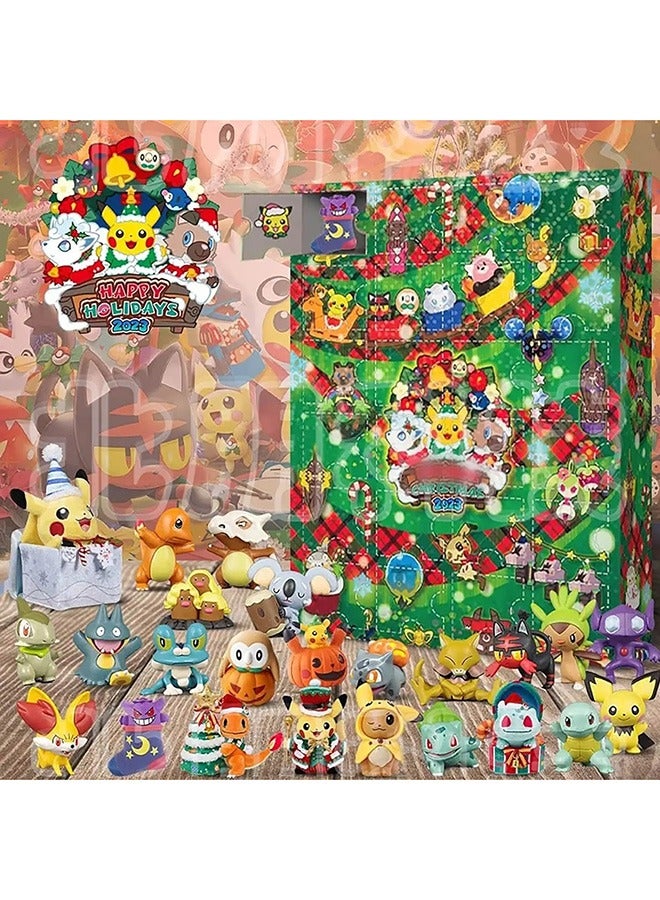 Holiday Advent Calendar for Kids, 24 Piece Gift Playset