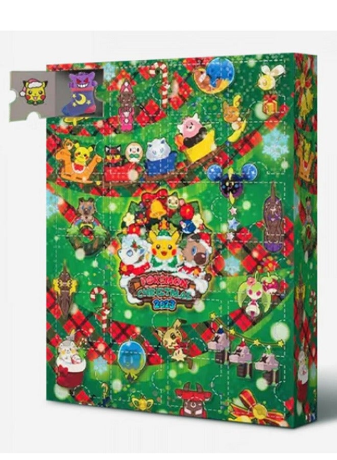 Holiday Advent Calendar for Kids, 24 Piece Gift Playset