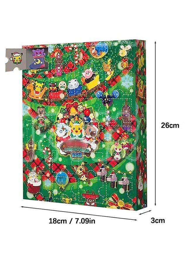 Holiday Advent Calendar for Kids, 24 Piece Gift Playset