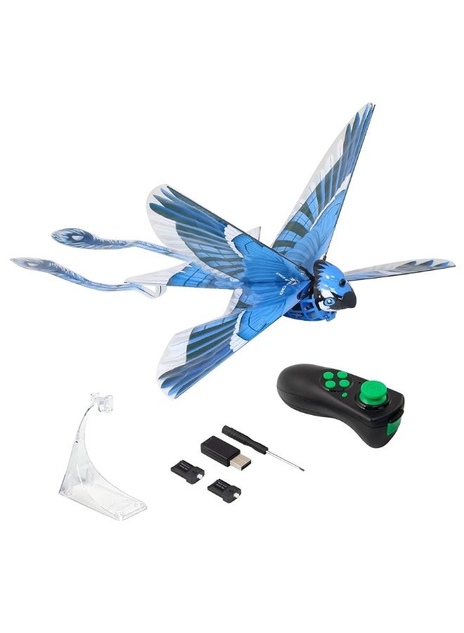 Zing Go Go Bird - Remote Control Flying Toy - Looks and Flies Like A Real Bird - Great Starting RC Toy for Boys and Girls (Blue Jay)