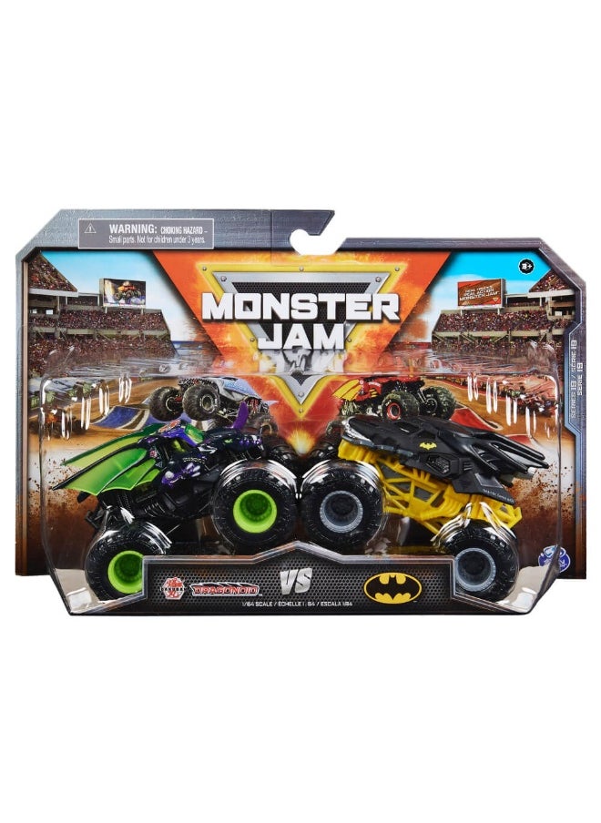 Monster Jam Series 17 Salvager Vs Double Decker Truck (1:64, Pack of 2)