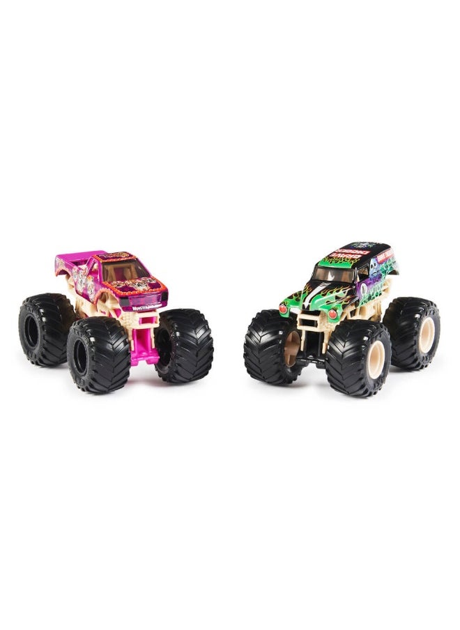 Monster Jam Series 17 Salvager Vs Double Decker Truck (1:64, Pack of 2)