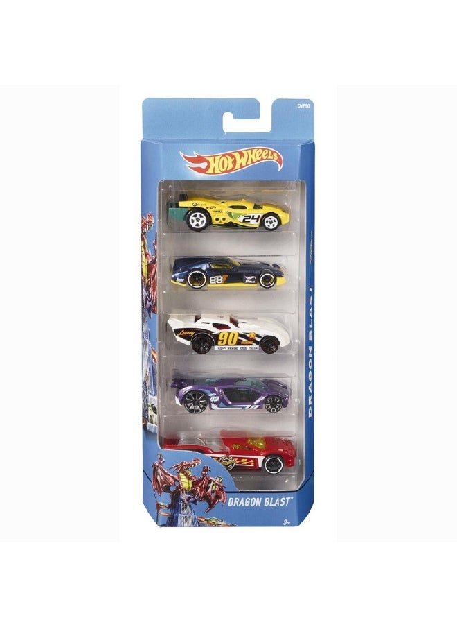 Hot Wheels Gift Pack Vehicle Set (Pack of 5, Styles May Vary)