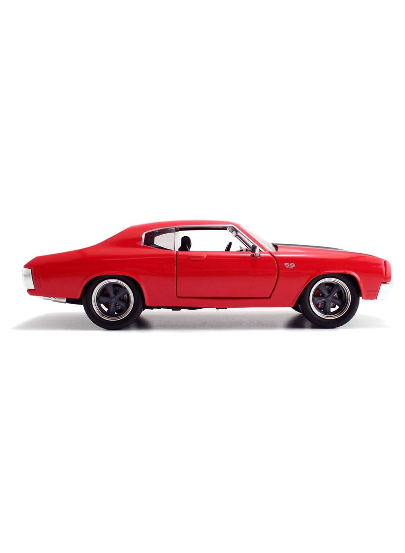 Fast & Furious Dom's 1970 Chevy Chevelle SS Red 1:24