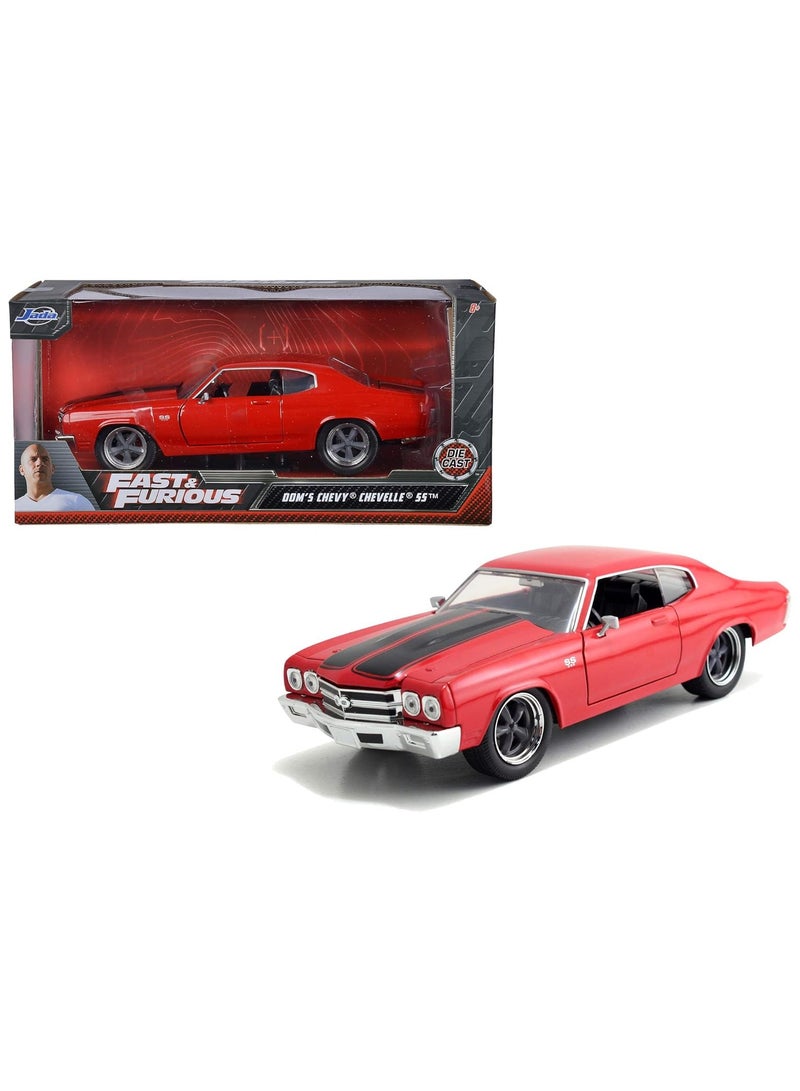 Fast & Furious Dom's 1970 Chevy Chevelle SS Red 1:24