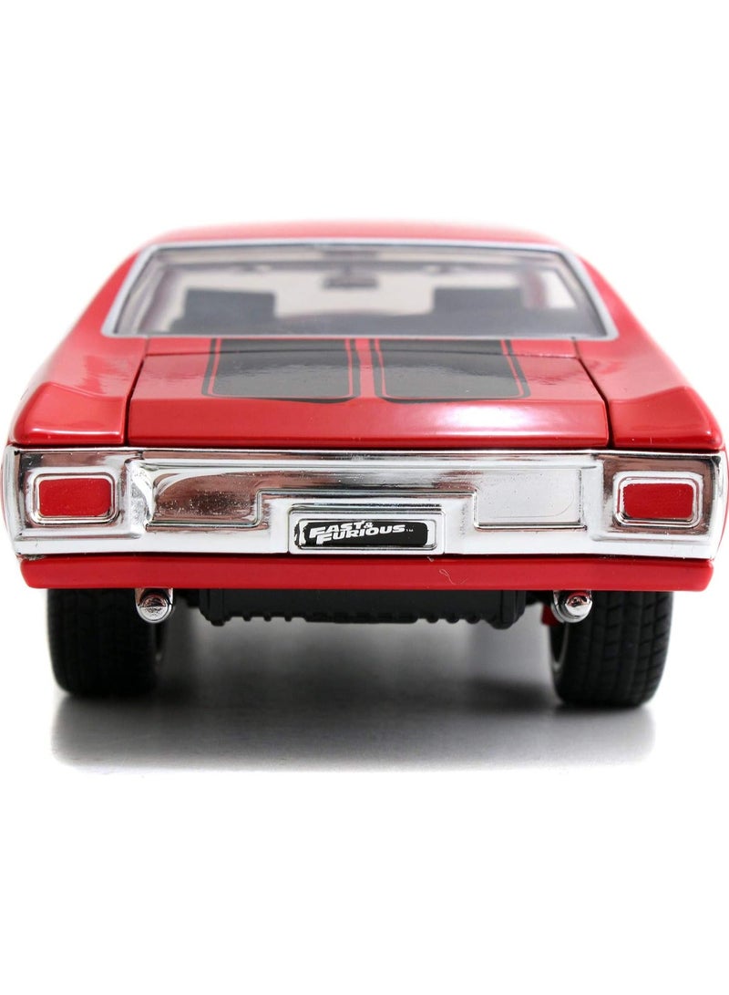 Fast & Furious Dom's 1970 Chevy Chevelle SS Red 1:24