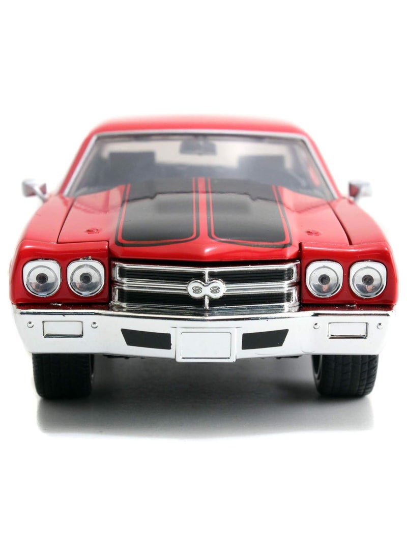 Fast & Furious Dom's 1970 Chevy Chevelle SS Red 1:24