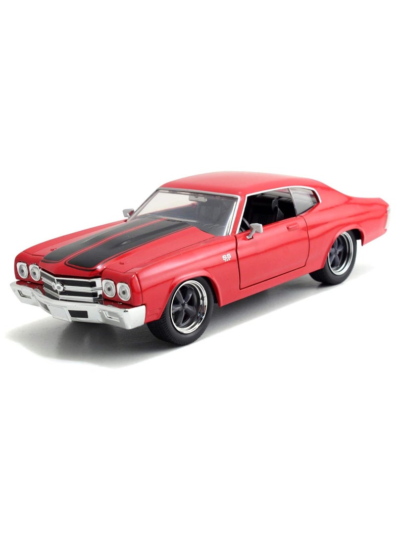 Fast & Furious Dom's 1970 Chevy Chevelle SS Red 1:24