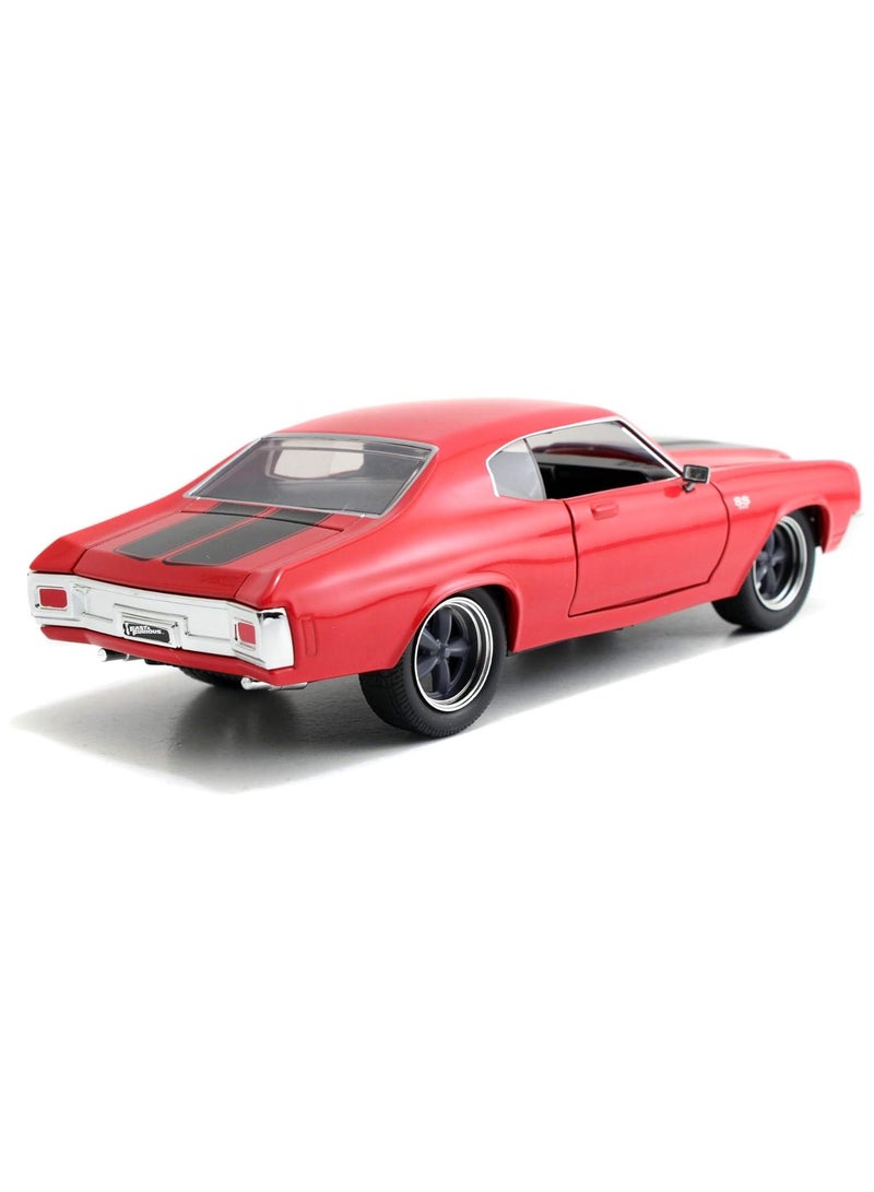 Fast & Furious Dom's 1970 Chevy Chevelle SS Red 1:24