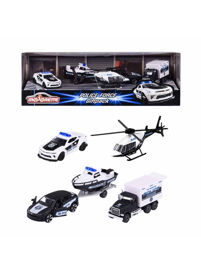 Majorette Police Force Vehicle Giftpack (4 Pieces)