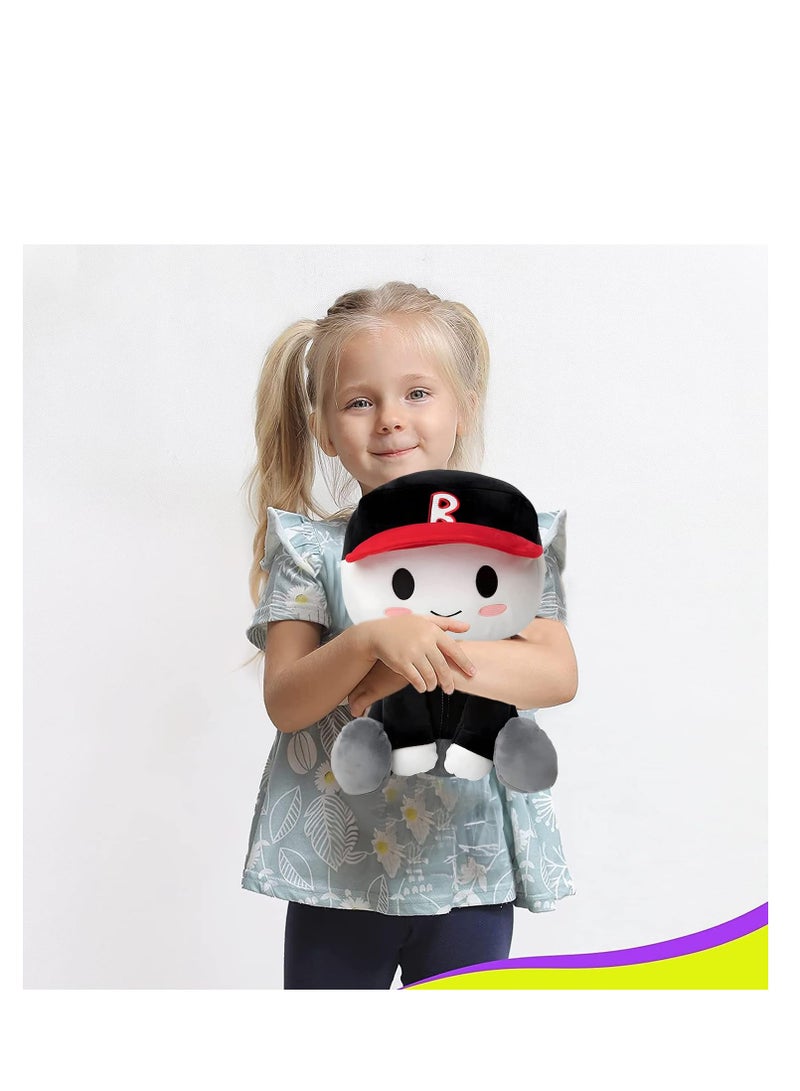 Blox Buddies Plush, Buddy Plushie Hair noob Plushie, Hand Sewn Toys, Guest Buddy Stuffed Doll Pillow for Fans and Friends, for Bedroom, Living Room, Home, Office, Nursery Bed