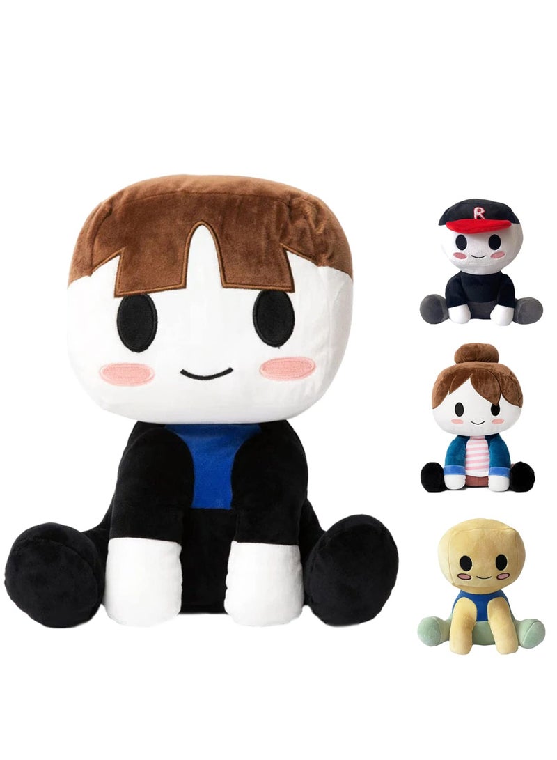 Blox Buddies Plush, Buddy Plushie Hair noob Plushie, Hand Sewn Toys, Guest Buddy Stuffed Doll Pillow for Fans and Friends, for Bedroom, Living Room, Home, Office, Nursery Bed