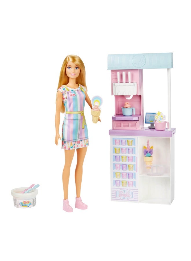 Barbie Ice Cream Shopkeeper Playset & Doll