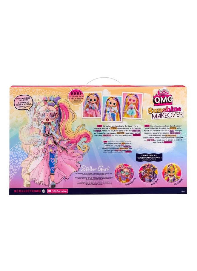 LOL Surprise OMG Sunshine Makeover Stellar Gurl Color Change Fashion Doll (25 cm)