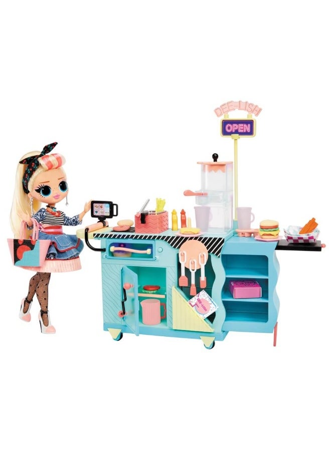 LOL Surprise OMG To-Go Diner Playset with Miss Sundae Doll