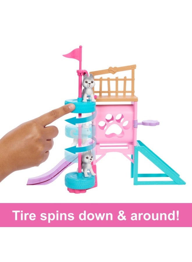 Barbie & Stacie To The Rescue Puppy Playground Playset with Doll