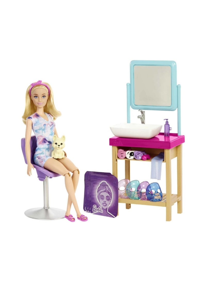 Barbie Sparkle Mask Spa Day Playset