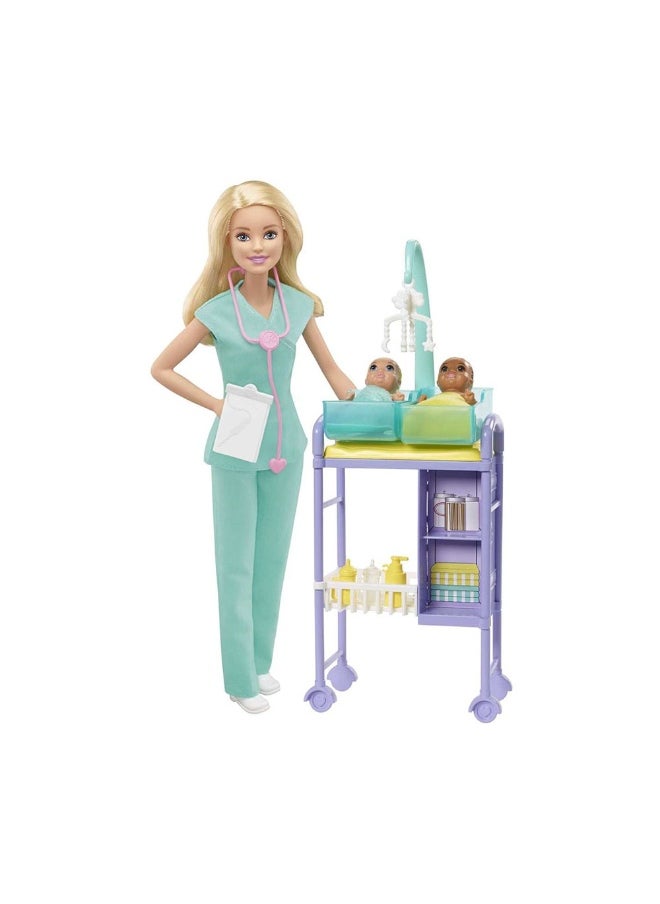 Barbie You Can be Anything Career Baby Doctor Playset with Accessories