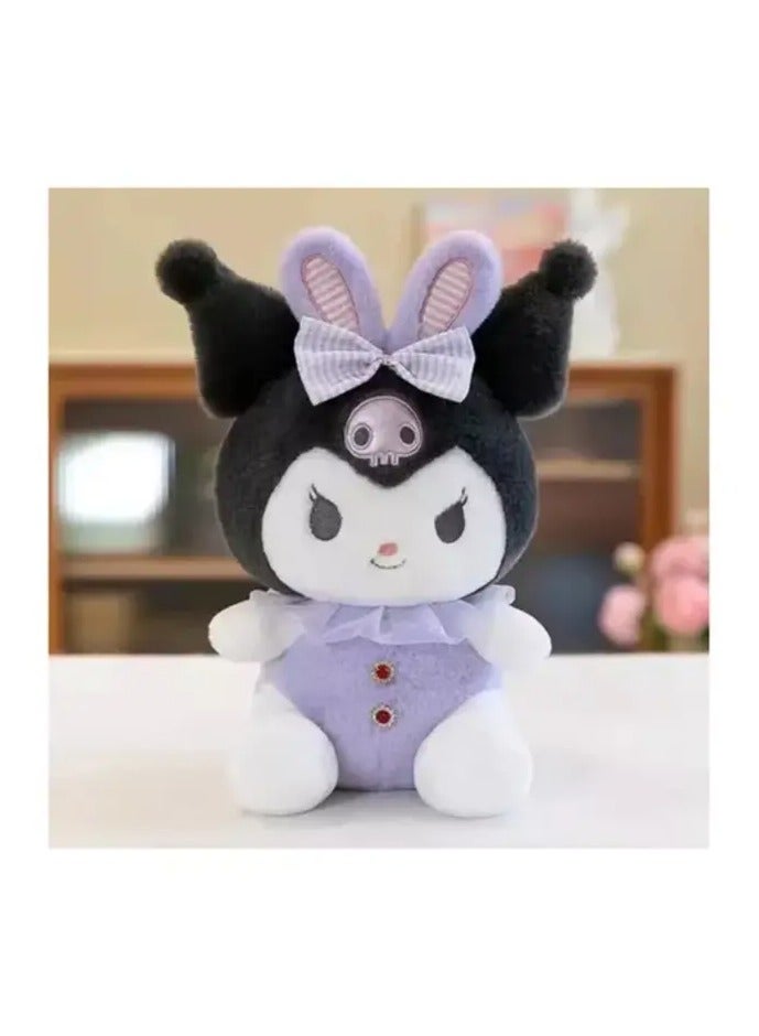 Kuromi Plush Toy Soft Kitty Cat Pillow Plush for Girls Adorable Stuffed Animal Doll for Kids Birthday Gifts