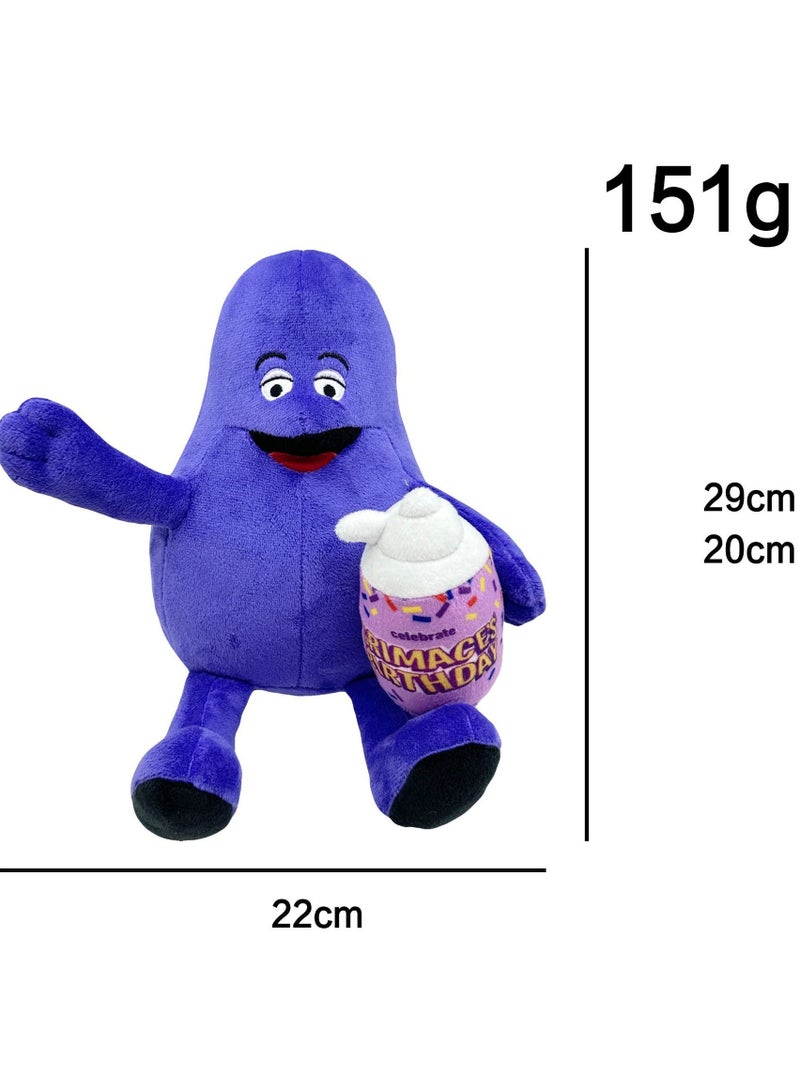 New GRIMACE Yellow Hat McDonald's Plush Toy Doll Doll