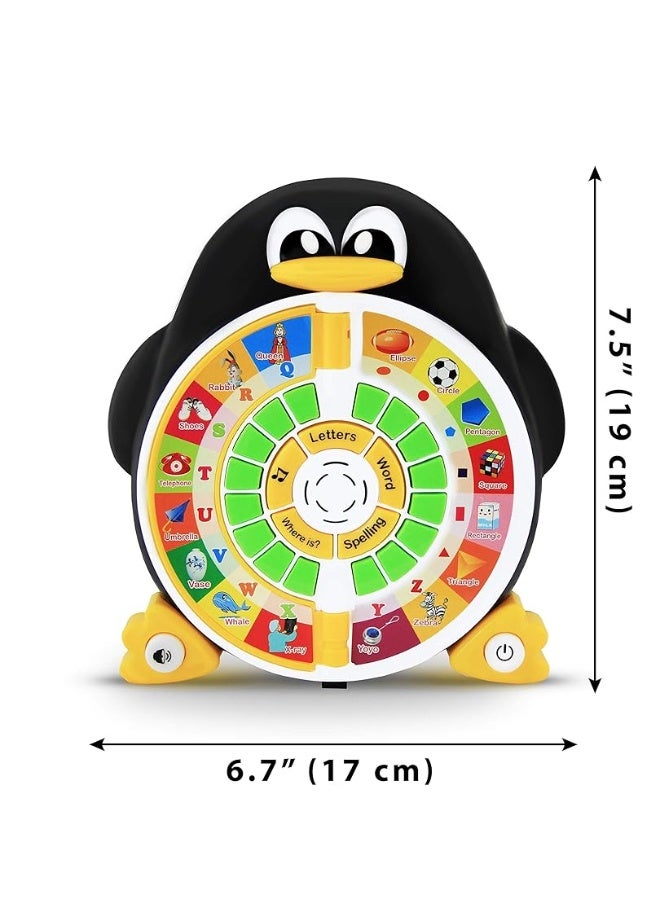 Penguin Power ABC Learning  Educational Toys for Preschoolers  Preschool Learning Activities Toys to Learn ABCs Words Spelling Shapes Quiz  Songs  Learning Toys for 3 Year Olds Boys and Girls