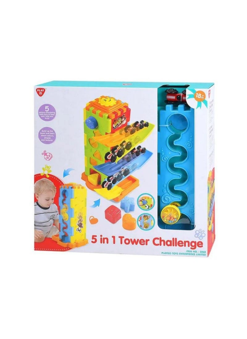 PlayGo 5 IN 1 Tower Challenge | Toddler Toy