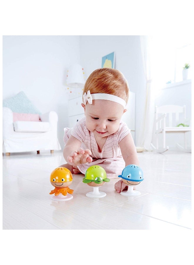 Hape Stay-Put Rattle Toy Set (3 Pieces)