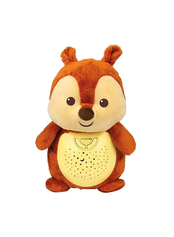 2-In-1 Starry Lights Squirrel Soft Toy