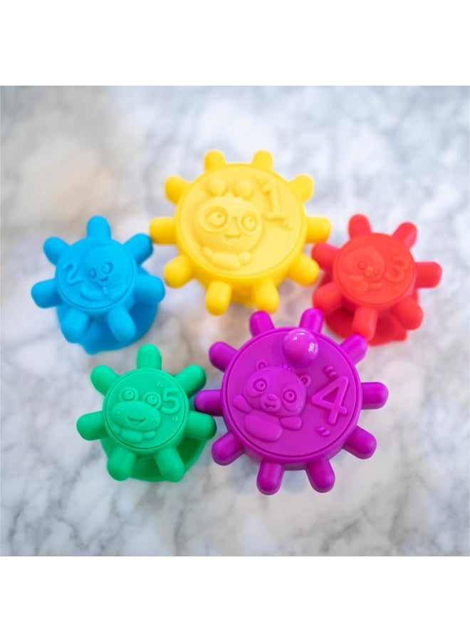 Gears Of Discovery Suction-Cup Sensory Toy (5 Pieces)