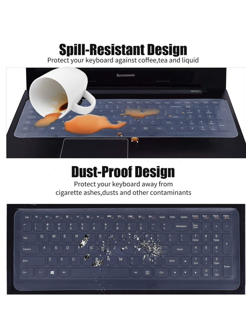 Universal Silicone Keyboard Protector Skin for 15.6-inch Laptop