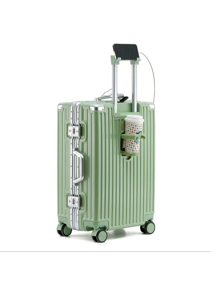 Multi Functional Luggage With Aluminum Frame, Pull Rod Box, Universal Wheels, Travel Box, Boarding Password Box